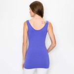 Wholesale women s Seamless Reversible V Neck Tank Top shoulder straps V neckline