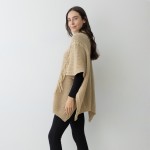 Woven Poncho With Arm Button Detail

- One Size Fits Most 0-14
- 100% Polyester 