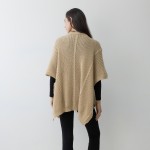 Wholesale woven Poncho Arm Button Detail One Fits Most Polyester