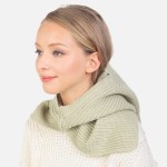 Solid Knit Scarf Hood

- One Size
- 70% Acrylic / 30% Nylon