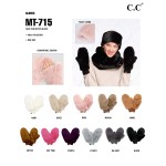 C.C MT-715
Faux Fur Mitten Glove

- One Size
- Convertible Covers
- 100% Polyester
