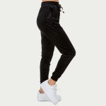 Wholesale plus Velour Jogger Pack Elastic Drawstring Waist Polyester Spandex