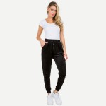 Wholesale plus Velour Jogger Pack Elastic Drawstring Waist Polyester Spandex