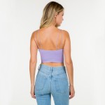 Wholesale strappy Ribbed Crop Top Tank Pack Nylon Spandex