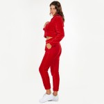 Soft Faux Fur Fleece Zip Up Cropped Hoodie Jogger Set.

- Faux Fur Lined Hoodie With Drawstrings
- Pockets on Both Hoodie and Joggers
- Elastic Waist Band and Leg
- 92% Polyester / 8% Spandex