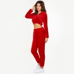 Soft Faux Fur Fleece Half Zip Cropped Hoodie Jogger Set.

- Pull to Tighten Hoodie With Stopper
- Pockets on Joggers
- Elastic Waist Band and Leg
- 92% Polyester / 8% Spandex