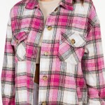 Wholesale soft Knit Oversized Button Down Pocket Shacket Oversized Fit Button cu