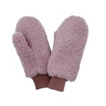 Wholesale do Everything Love Solid Sherpa Mittens One Fits Most Polyester