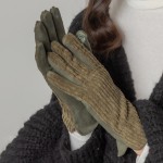 Wholesale corduroy Fitted Gloves One Touchscreen Compatible Polyester