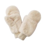 Wholesale do Everything Love Solid Convertible Faux Fur Mittens One Fits Most Po