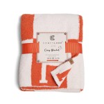 Wholesale super Soft Comfy Luxe H Print Knit Baby Blanket Extra Plush Cozy W L P