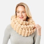 Wholesale multi Function Fuzzy Segmented Tube Scarf One Fits Most Polyester