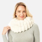 Wholesale multi Function Fuzzy Segmented Tube Scarf One Fits Most Polyester