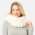 Wholesale multi Function Fuzzy Segmented Tube Scarf One Fits Most Polyester