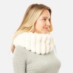 Wholesale multi Function Fuzzy Segmented Tube Scarf One Fits Most Polyester