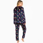 Wholesale super Soft Fleeced Christmas Gingerbread Man Print Pajama Set Inseam S