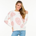 Wholesale knitted Smile Sweater S M Fits US Women s M L Fits US Women s Polyeste