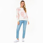 Wholesale knitted Smile Sweater S M Fits US Women s M L Fits US Women s Polyeste