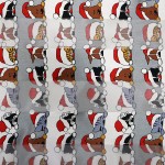 Christmas Dog And Cat Printed Satin Scarf

- 100% Polyester
- Approximately 58" L  x 13.5" W