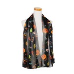 Wholesale halloween Candy Printed Satin Scarf Polyester L W