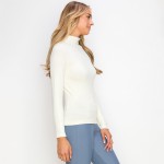 Wholesale women s Basic Seamless Mock Neck Long Sleeve Top Mock neck Seamless Lo