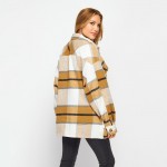 Wholesale heavy Weight Soft Knit Oversized Button Down Pocket Shacket Oversized