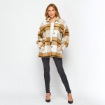 Wholesale heavy Weight Soft Knit Oversized Button Down Pocket Shacket Oversized