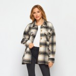 Wholesale heavy Weight Soft Knit Oversized Button Down Pocket Shacket Oversized