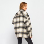 Wholesale heavy Weight Soft Knit Oversized Button Down Pocket Shacket Oversized