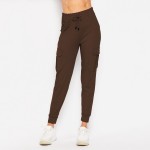 Wholesale stretch Peach Skin Cargo Pocket Jogger Pack Soft Brush Poly Fabric Fun