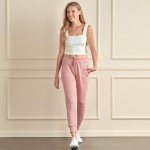 Wholesale women s Sporty Chic Scuba Joggers Pack Drawstring Two pockets Waisted