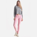 Wholesale women s Ribbed Galore Long Sleeve Top easy fit body closet Fall outerw