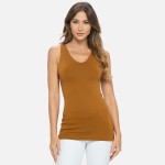 Wholesale women s Seamless Reversible V Neck Tank Top Shoulder Straps V Neckline