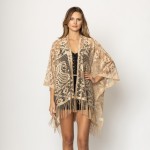 Wholesale do Everything Love Flower Lace Kimono Tassels One Fits Most Polyester