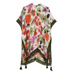 Wholesale do Everything Love Floral Print Kimono Tassels One Fits Most Polyester
