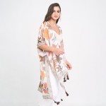 Wholesale do Everything Love Floral Print Kimono Tassels One Fits Most Polyester