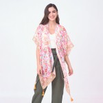 Do Everything In Love Small Floral Print Kimono With Tassel

- One Size Fits Most 0-14
- 100% Polyester 