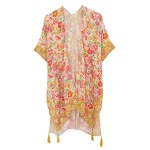 Do Everything In Love Small Floral Print Kimono With Tassel

- One Size Fits Most 0-14
- 100% Polyester 