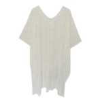 Wholesale do Everything Love Lace Poncho Fringe One Fits Most Polyester