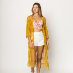 Wholesale do Everything Love Floral Lace Kimono One Fits Most Polyester