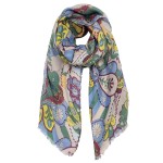 Paisley Printed Scarf With Fringe Hem

- Approximately 76" L x 35" W
- 100% Polyester