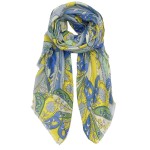 Paisley Printed Scarf With Fringe Hem

- Approximately 76" L x 35" W
- 100% Polyester