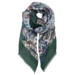 Paisley Printed Scarf With Fringe Hem

- Approximately 76" L x 35" W
- 100% Polyester