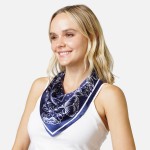 Wholesale satin Floral Bandana Scarf Polyester