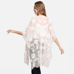 Wholesale comfyLuxe Lightweight Floral Lace Kimono One Fits Most Viscose