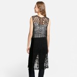 Wholesale comfyLuxe Lightweight Daisy Crochet Lace Kimono One Fits Most Cotton