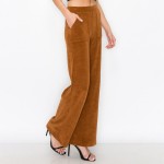 Wholesale women s Leg Corduroy Pants Relaxed fit Lightweight Breathable Ribbed C