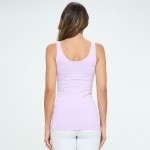 Wholesale women s Seamless Reversible V Neck Tank Top shoulder straps V neckline