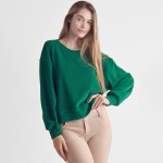 Wholesale women s Relaxed Ribbed Corduroy Long Sleeve Top Pack Relaxed Fit Cordu