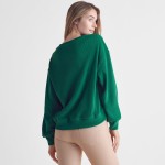 Wholesale women s Relaxed Ribbed Corduroy Long Sleeve Top Pack Relaxed Fit Cordu